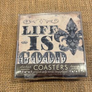 NIP Life is Good coasters